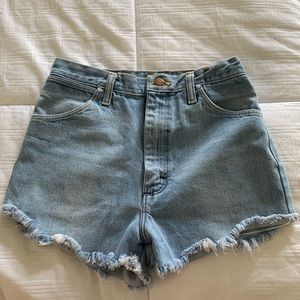 wrangler high waisted shorts